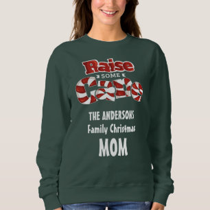 Personalised Family Christmas Matching Mum Sweatshirt