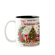Personalised Family Christmas Mug & Cup