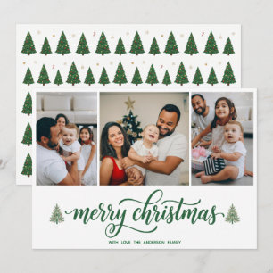 Personalised Family Christmas Photo & Family Text Holiday Card