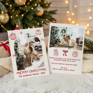 Personalised Family Christmas Photo Holiday Card