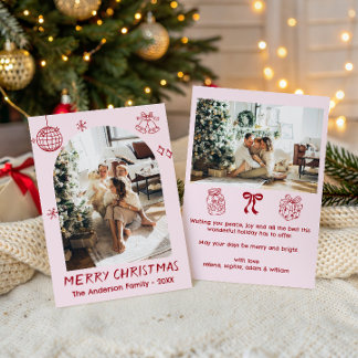 Personalised Family Christmas Photo Holiday Card
