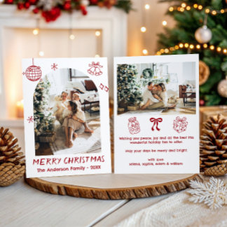 Personalised Family Christmas Photo Holiday Card