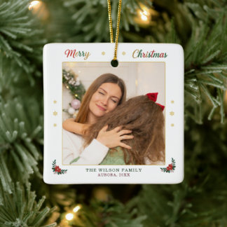 Personalised Family Christmas Photo Ornament