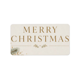 Personalised Family Christmas Photo style Label