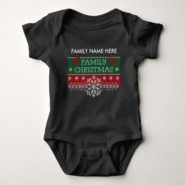 Personalised Family Christmas Ugly Sweater (Front)