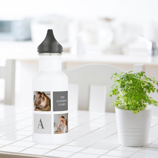  Personalised Family Collage Gift 532 Ml Water Bottle (Creator Uploaded)