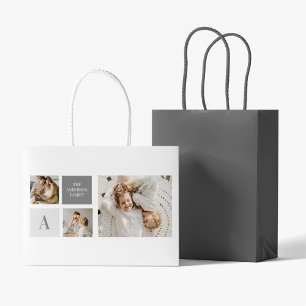 Personalised Family Collage Gift Large Gift Bag