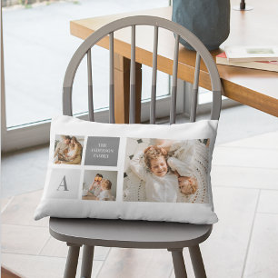  Personalised Family Collage Gift Lumbar Cushion