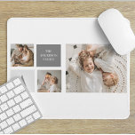 Personalised Family Collage Gift Mouse Pad<br><div class="desc">Introducing our exquisite Grey-themed Trendy Collage Photo, the ultimate family gift that captures cherished memories in a personalised and stylish manner. This carefully crafted collage showcases the beautiful moments and bonds shared within your family, making it a truly special and heartfelt present. With its sleek grey theme, this collage exudes...</div>