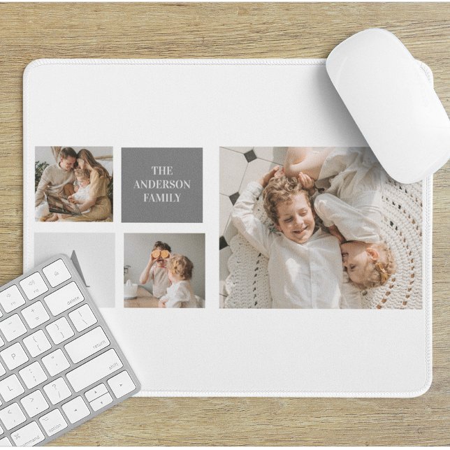  Personalised Family Collage Gift Mouse Pad (Creator Uploaded)