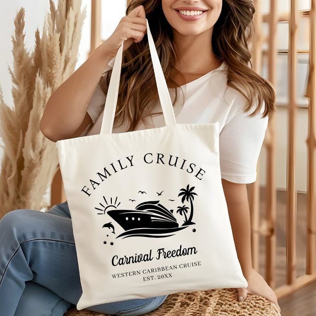 Personalised Family Cruise 2025 Girls Trip Travel Tote Bag (Creator Uploaded)
