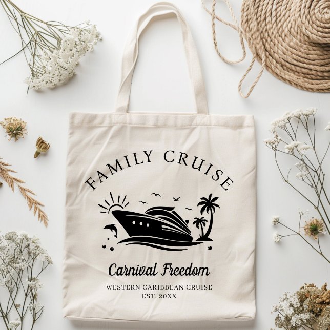 Personalised Family Cruise 2025 Girls Trip Travel Tote Bag (Creator Uploaded)