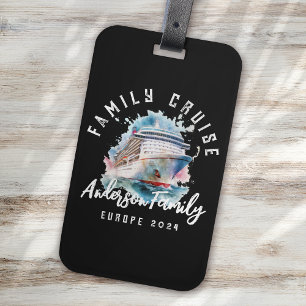 Personalised Family Cruise Group Vacation Luggage Tag