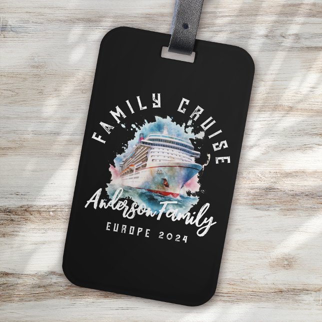 Personalised Family Cruise Group Vacation Luggage Tag (Creator Uploaded)