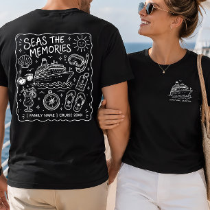 Personalised Family Cruise Vacation Doodle T-Shirt
