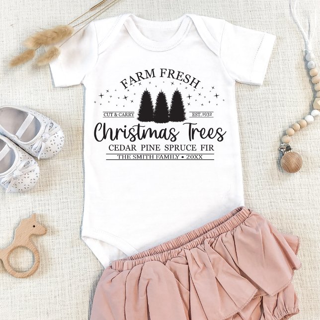 Personalised Family Custom Name Matching Christmas Baby Bodysuit (Creator Uploaded)