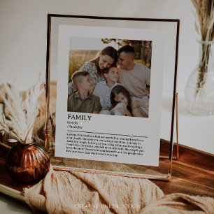 Personalised Family Definition Quote Wall Art