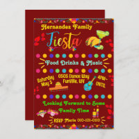 Personalised Family Fiesta Invitation