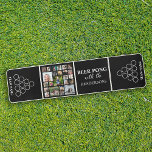 Personalised Family Fun Photo Collage Beer Pong Table<br><div class="desc">Looking to up the ante at your next Christmas, birthday, engagement, or wedding party? Look no further than this sleek and modern beer pong table, complete with a black background, 24-photo collage, and customisable template text reading "BEER PONG WITH THE HENDERSONS". Personalise it even further with your team names for...</div>