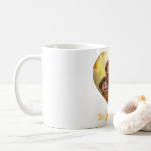 Personalised Family Heart Photo Mug – Custom Name
