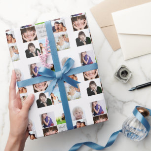 Personalised Family Holiday Photo Wrapping Paper