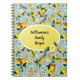 Personalised Family Kitchen Recipe Cookbook Notebook