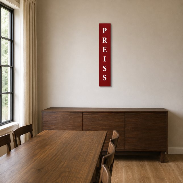 Personalised Family Last Name Sign Vertical (Creator Uploaded)