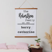 Personalised Family List of Names Typewriter Font