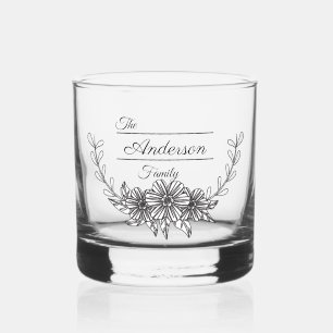Personalised Family Logo Whiskey Glass