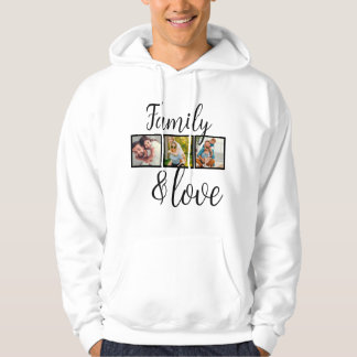 Personalised Family & Love Photo Collage Hoodie