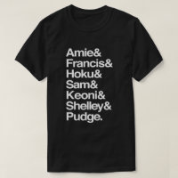 Personalised family members names