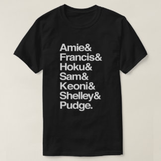Personalised family members names T-Shirt