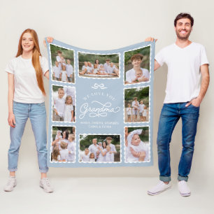 Personalised Family Memories Blanket Grandma Gift