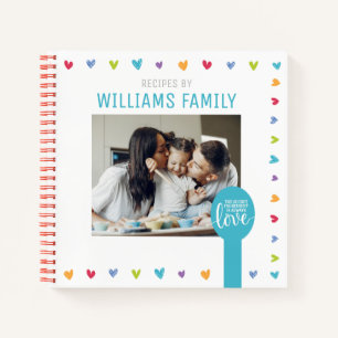 Personalised Family Memory Cookbook (Add Photo) Notebook