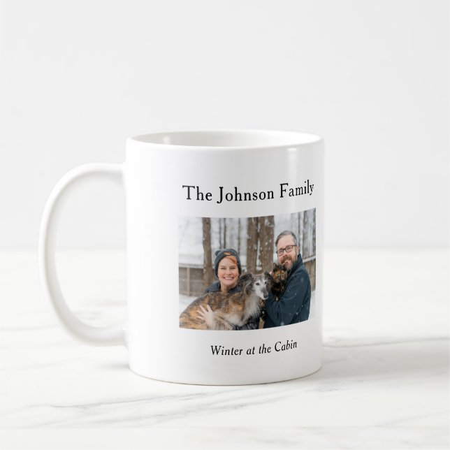 Personalised Family Memory Photo Mug (Left)
