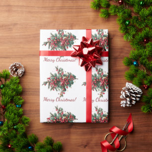 Personalised Family Merry Christmas Design Wrapping Paper