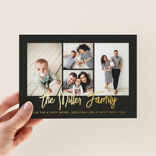 Personalised Family Name 4 Photo Collage