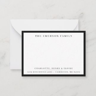 Personalised Family Name and Address Card