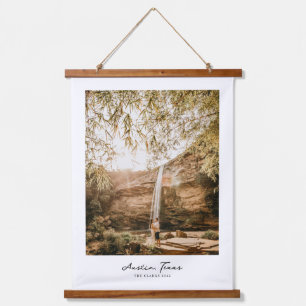 Personalised Family Name and Photo Art Print Hanging Tapestry