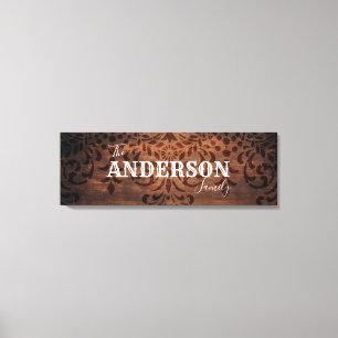 Personalised Family Name Canvas Print