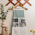 Personalised Family Name Collage Photo Gift Apron<br><div class="desc">Introducing our latest personalised family name gift: Trendy Collage Photo & Green Theme! This unique and stylish gift is designed to celebrate your family's special moments and add a touch of nature-inspired elegance to your home decor.</div>