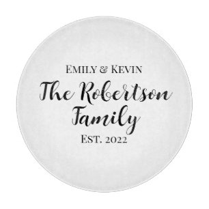 Personalised Family Name Cutting Board with Year