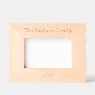 Personalised Family Name Date Etched Frames