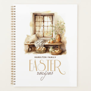 Personalised Family Name Easter Beige Planner
