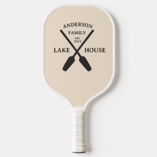 Personalised Family Name Lake House  Pickleball Paddle