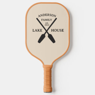 Personalised Family Name Lake House  Pickleball Paddle