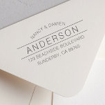 Personalised Family Name Modern Return Address Self-inking Stamp<br><div class="desc">Fully customisable trendy modern minimal style return address stamp with your name and address. Perfect for your wedding stationery,  as a gift,  for business,  or just for fun!</div>