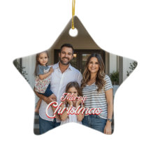 Personalised Family Name & Photo Christmas