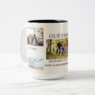Personalised Family Name Photo Mug