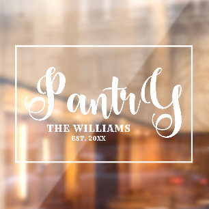 Personalised Family Name Rustic Vintage Pantry 